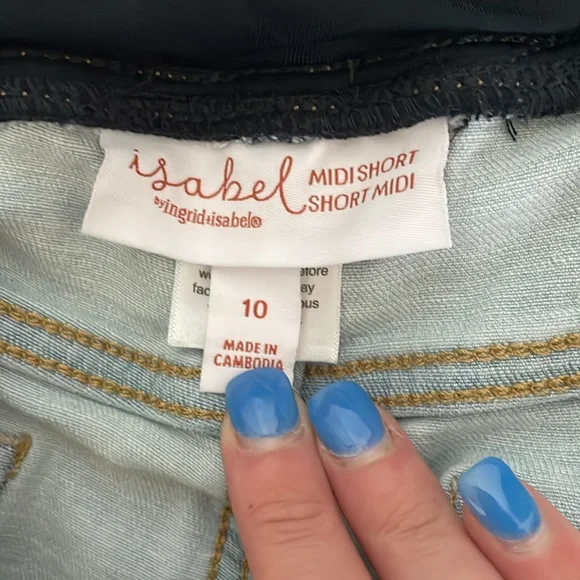 Maternity Jean Shorts - Picture 3 of 3